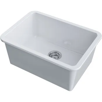 Мойка кухонная Omoikiri Torishima 67-U/I-WH Glossy белая 4993866