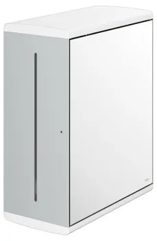 Дозатор бумажных полотенец Keuco Moll 12785010200 петли справа, алюминий анодированный\белый