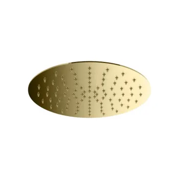 Верхний душ Plumberia Selection d.250 из нерж.стали,встроенный клапан безопасности, поворот.крепление, антикальций, 2, золото, SAT3174OR