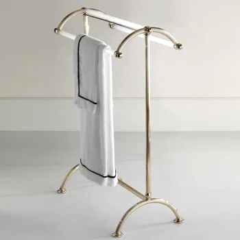 Полотенцедержатель тройной напольный Devon&Devon Single светлое золото DEIMPERIAL