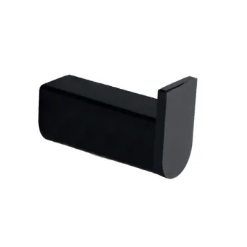 Крючок для полотенец Nofer настенный одинарный Capri черный 16221.N