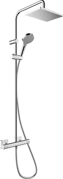 Душевая система c термостатом hansgrohe Vernis Shape Showerpipe 230 1jet 26097000, EcoSmart, хром