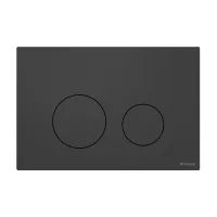 Пластиковая панель смыва для унитаза TECEspring loop черная матовая S240925