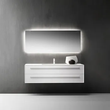 Композиция из тумбы Falper 7.0 R0512000000BQ 1200х450х500 и раковины CERAMILUX P7C12001000OP c 1 отверстием под смеситель, V4D