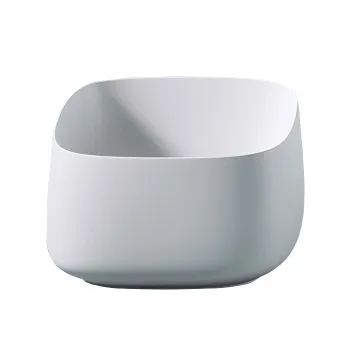 Раковина накладная Artceram Cognac 43x43х22.5, без отв., Quadro, без перелива, Saniglaze, белый COL006 01 34