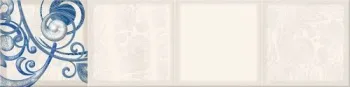 Керамическая плитка Eletto Ceramica Faenza Cobalt Ornament Frise 2 15.6x63 см 586832004