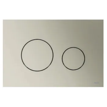 TECEloopПластиковая панель смыва унитаза для системы двойного смыва, цвет никель металлик