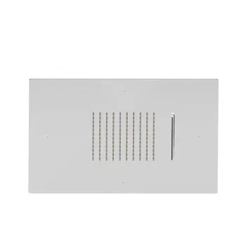 Верхний душ Newform Soffioni 400х400, квадрат, монтаж в потолок, 2 источника тропический душ, водопад, G1/2, хром 685.21.018