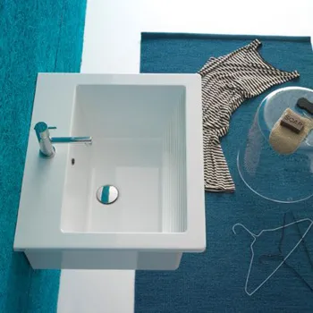 Раковина Globo Forty3 60х50 см, 1 отв., хозяйственная, белый FO063.BI*1