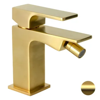 Смеситель для биде Remer Absolute  золото брашированное AU22BG