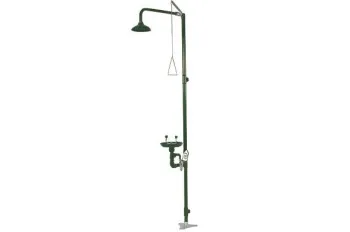 Аварийный душ с раковиной для промывки глаз из полипропилена Nofer SC 700