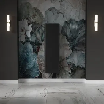 Колонна подвесная Kerasan Waldorf 40х35х129, с дверкой, петли справа DX, Nero matt 925731 DX