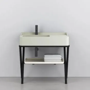 Раковина накладная Cielo Siwa SWLA PM 90 см серый