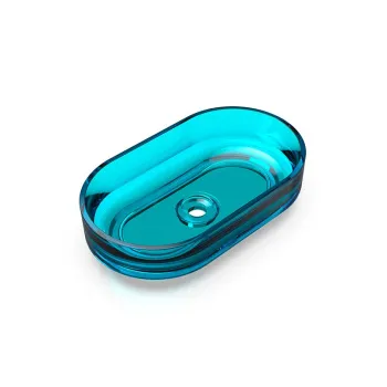 Раковина KNIEF Ellipse Shape цвет Aquamarin Blue 100 (Deepsky Blue 0700-24497-02) 70203100