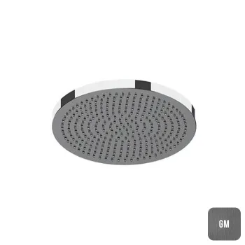 Верхний душ Almar Velvet 232*232 (без держателя) с функцией Velvet Rain, gun metal brushed pvd E044292.GM