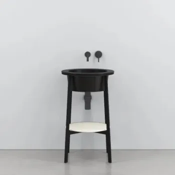 Раковина встраиваемая Cielo I Catini Catino Tondo CALAT LV 50 см черный