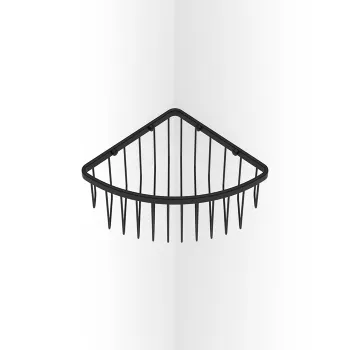 Полочка для душа Decor Walther DW 229 угловая, подвесная, черный матовый 705260