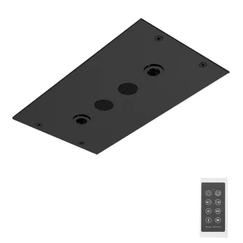 Верхний душ Fima Carlo Frattini Soffioni 35х20, потолочный, чёрный матовый F2820NS