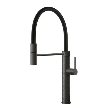 Смеситель для кухни Gessi 60012.707 Black Metal Brushed PVD