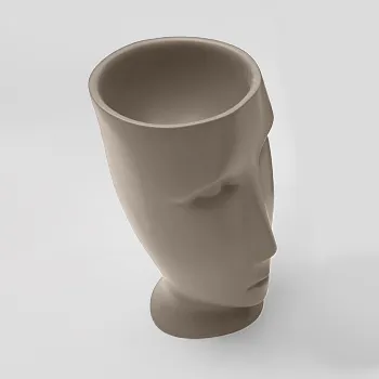 Раковина свободностоящая Kerasan Artwork Moloco, слив в стену, Nocciola 474081