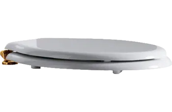 Крышка сиденье для унитаза Simas Londra LO 007 BR с микролифтом белый/бронза