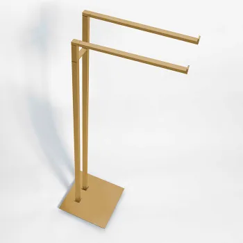 Стойка для полотенец Colombo MiniQ L20x34 H83,5см золото матовое B5038.OM