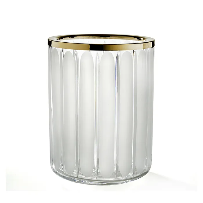 3SC Montblanc Ведро 20х20хh28см, цвет: прозрачный хрусталь/золото 24к. Lucido MB65ACRGD