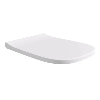 Сиденье с крышкой для унитаза Alice Wunder WUNDER, с микролифтом, белый матовый, крепления хром, MC4509S