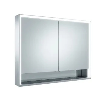 Зеркальный шкаф Keuco Royal Lumos 100 14324171304 анодированный серебристый алюминий\зеркало