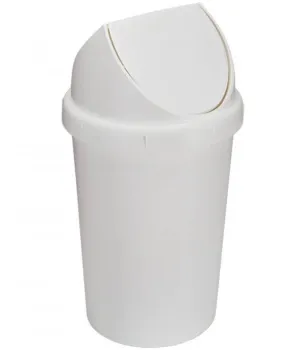 Контейнер для мусора Nofer с плавающей крышкой из пластика 14023.W
