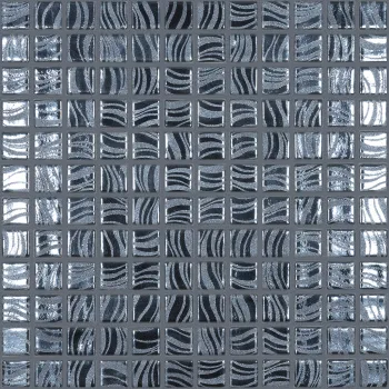 Мозаика на сетке Vidrepur Glitter Black №7803 25x25 м2