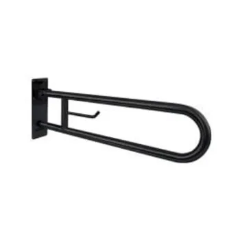 Поручень Nofer полукруглый для людей с ограниченными возможностями 800 мм черный 15051.80.N