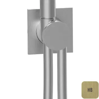 Вывод воды с шлангом Almar Modular, латунь брашированная pvd E192001.HB