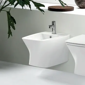 Биде подвесное Azzurra Hera 57х38х36,5, с 1 отв под смеситель, с крепежом, белый HEBKS000000MBI*1