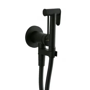 Гигиенический душ со встроенным смесителем Gattoni шланг 100, черный матовый RT010NO
