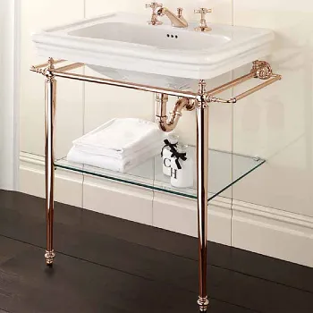 Раковина Devon&Devon Etoile 70х53 с 3 отверстием под смеситель белый IBLG3FET