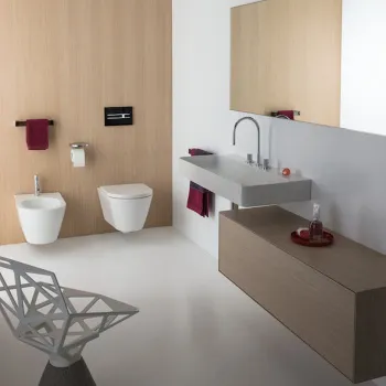 Laufen Kartell Биде подвесное 545х370х290мм с 1 отв. под смеситель, без боковых отв, цвет: белый матовый