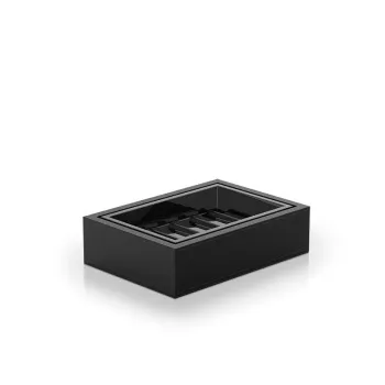 Мыльница настольная черная искуственная кожа Decor Walther BROWNIE STS черный 937960