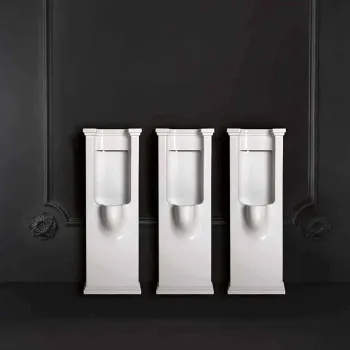 Писсуар напольный с сифоном и комплектом крепежей Kerasan Waldorf белый 413101