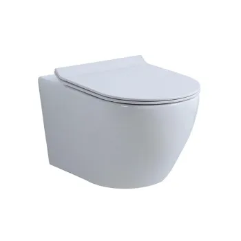 Унитаз подвесной NEMO  Белый глянцевый подвесной унитаз 530360360 TORNADO смыв c крышкой-сиденьем Soft close 882-2