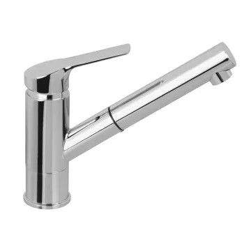 Смеситель для кухни Fima Carlo Frattini Kitchen на 1 отверстие, с выдвижной лейкой Serie 4, хром F3768CR.ES