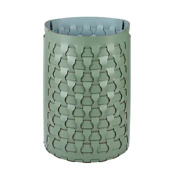 Круглая корзина для белья ADJ Dubai D40xH57, эвкалипт/небесный 2057.60/50