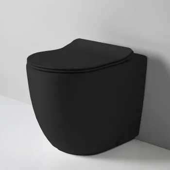 Унитаз напольный Artceram File 2.9 FLV007 17 00 турбо смыв the.reel, saniglaze, черный матовый