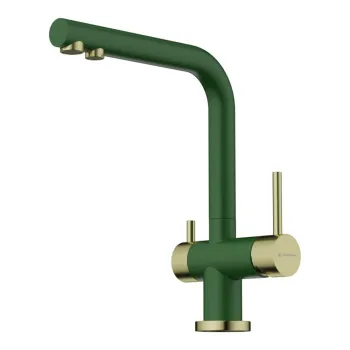 Смеситель для кухни Omoikiri Nagano RG-LG royal green светлое золото 4994432