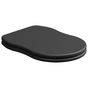 Крышка с сиденьем для подвесного унитаза с микролифтом GSG Ceramic Design Time TICOPRCCCR003 черный матовый
