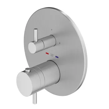 Смеситель для душа Plumberia Selection Psbox 3 вых,для комбин.с PSB003 накл. нерж.сталь d.160, хром., PSB1803CR