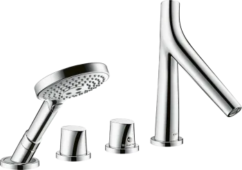 Axor Starck Organic термостатический смеситель для ванны, на 4 отв. внешняя часть, цвет: хром 124250