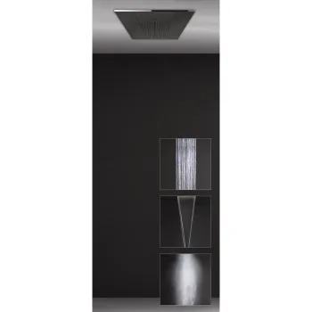 Встраиваемая в потолок душевая система Gessi Minimalistic Shower 57907.238 Mirror Steel