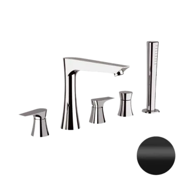 Смеситель для ванны Daniel Diva DV449115 чёрный матовый