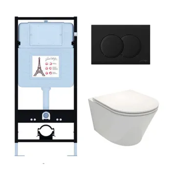 Унитаз c инсталляцией Jacob Delafon Rodin+ E21750RU-BL